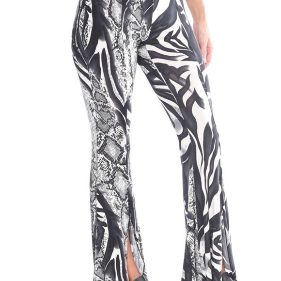 Fit n Flare Comfy Pants - Black Zebra Print - Picture 3 of 5